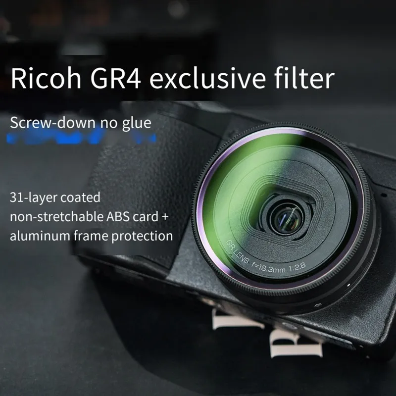 【A17Z】Camera Lens Filter For Ricoh GR4 31 Multi-Layer Coatings UV Filter