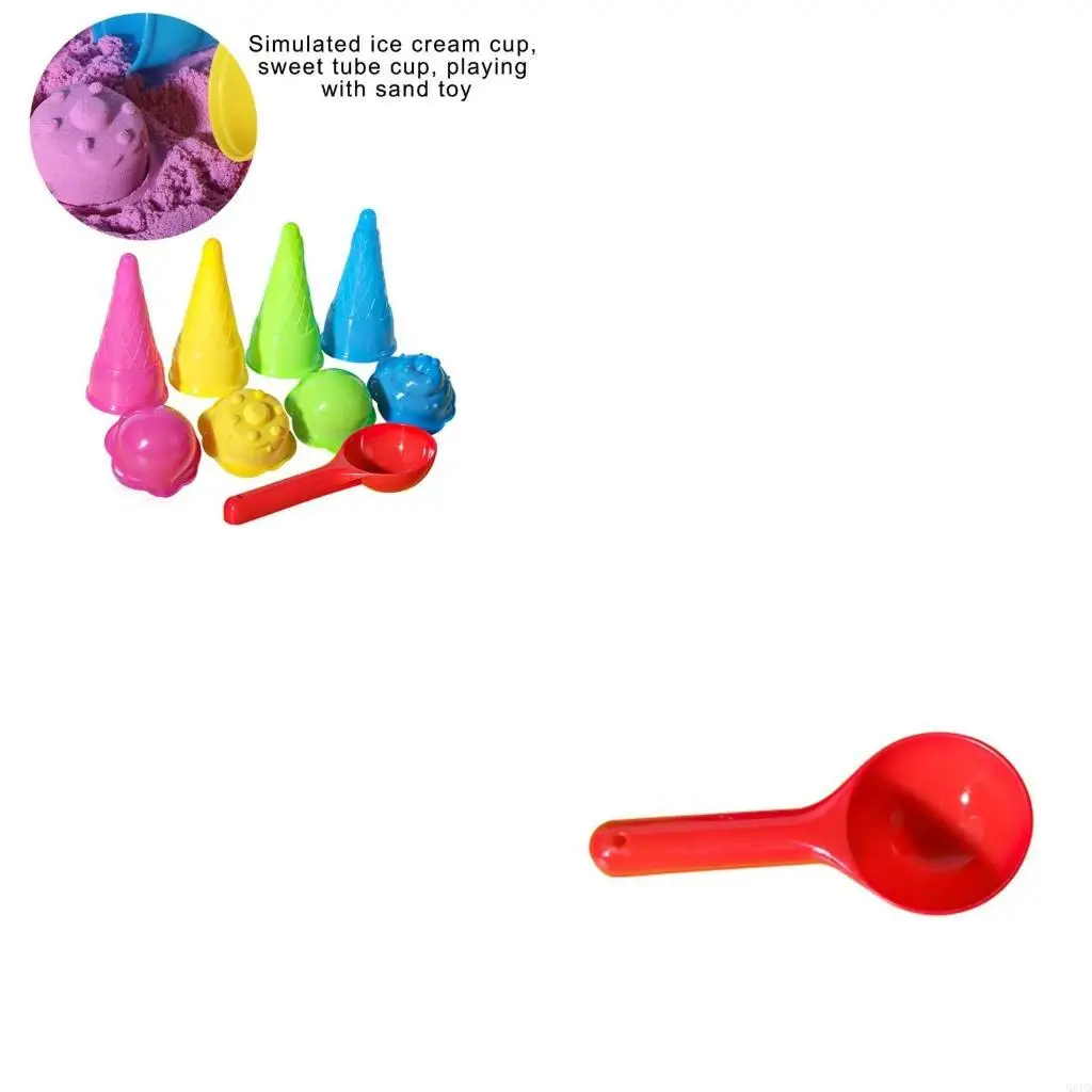  Children Beach Toy Ice Cream Mold for Kids Ice Cream Maker for Gardening Snow Backyard Beach Gadgets Sand Tool