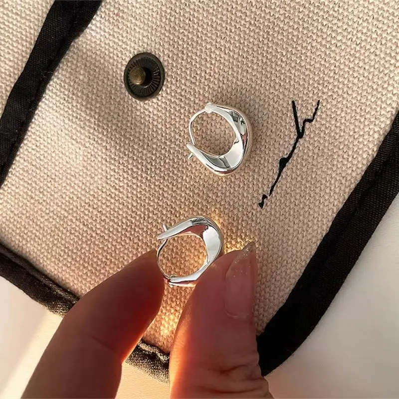 

2026 Irregular Geometric Earrings For Women Fashion Retro Gold and Silver Color Earrings Valentine's Day Anniversary Gifts