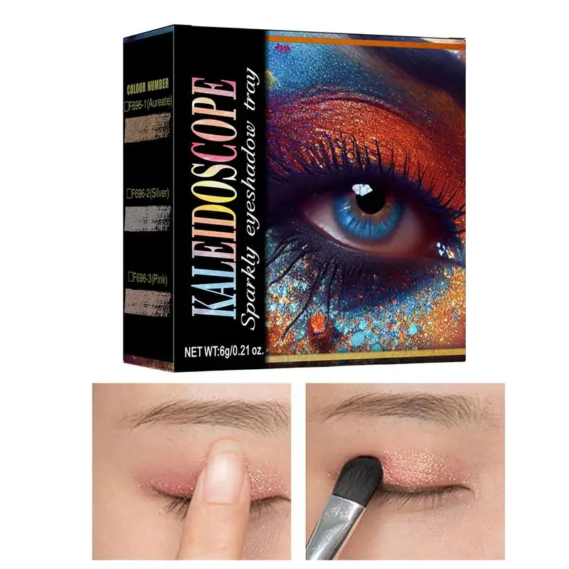 Gouden glitter oogschaduw Highlight Shimmer Verhelderende langdurige oogschaduw Oogmake-up Parelmoer Glitter Glanzende ogenmake-up