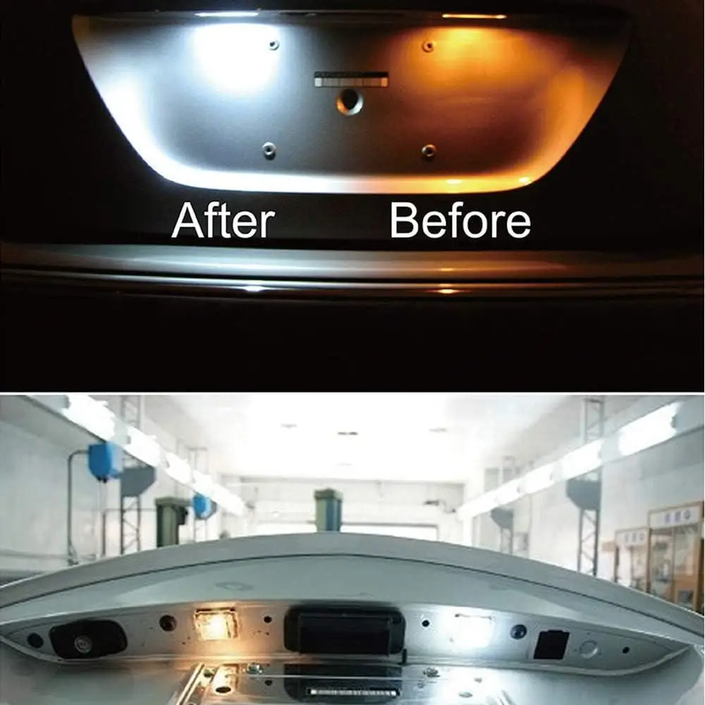 For Toyota Camry/AURION 07 Black 1.68W 0.14A 12V 6500K  License Plate Light