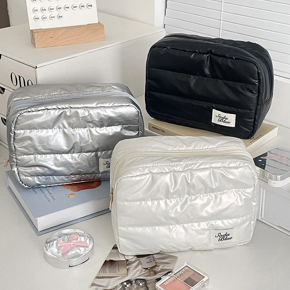 Großhandel große Kapazität wasserdichte Make-up-Handtasche Reise Frauen kosmetische Toilettenartikel Aufbewahrungstasche elegante Damen quadratische Reißverschlusstasche – Detail 9