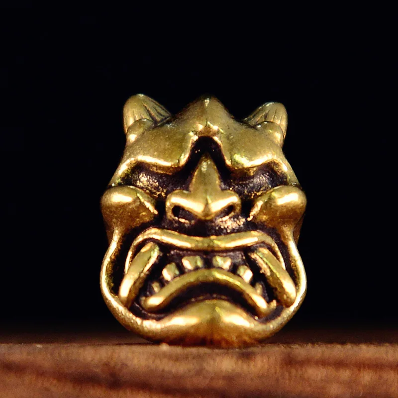 

Латунный Череп Праджня Призрак Воин Маска DIY Паракорд Нож Подвеска Брелок EDC Аксессуар Подвеска Аксессуары Оптовая Продажа