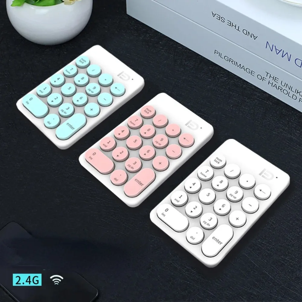 Teclado Numérico Digital Sem Fio, Mini, Bonito, Portátil, Financeiro, Escritório, Moda, Presente