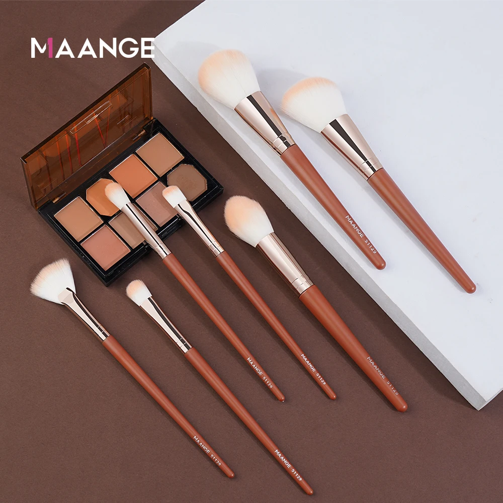 MAANGE 3-9Pcs Makeup Brushes Tool Set Beauty Professional EyeShadow Foundation Blush Blending Cosmetic Makeup Brush Kit Maquiage