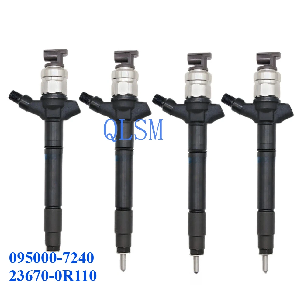 

4-Pack 0950007240 High Quality Diesel Fuel Injector 095000-7240 23670-0R110 for Toyota
