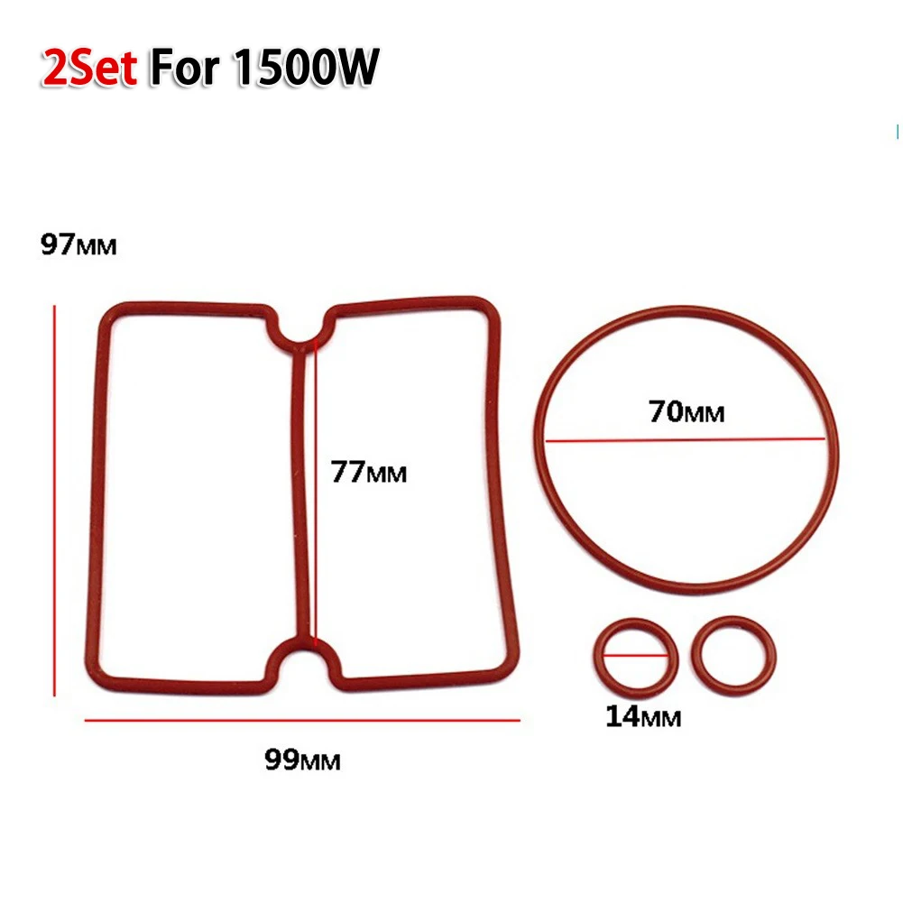 8Pcs/Set Nitrile Rubber Sealing Ring For Oil Free Air Compressor Cylinder Head Rubber Sealing Rings For 550/750/950/1100/1500W