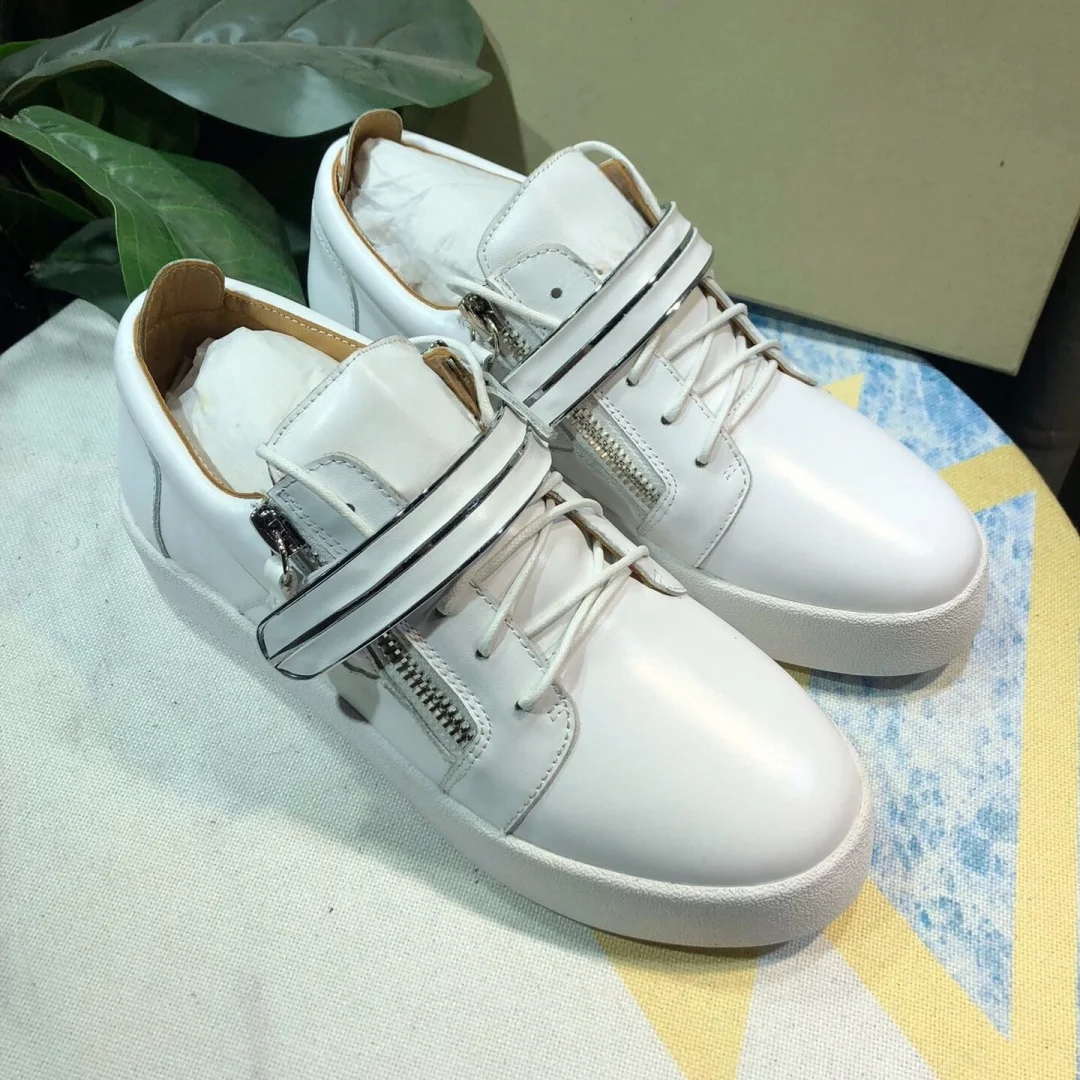 

Top Quality Casual Sneakers for Men Brand Designer Women Tennis shoes Luxury Genuine Leather GZ Loafers Sports shoes 35-48 G0882