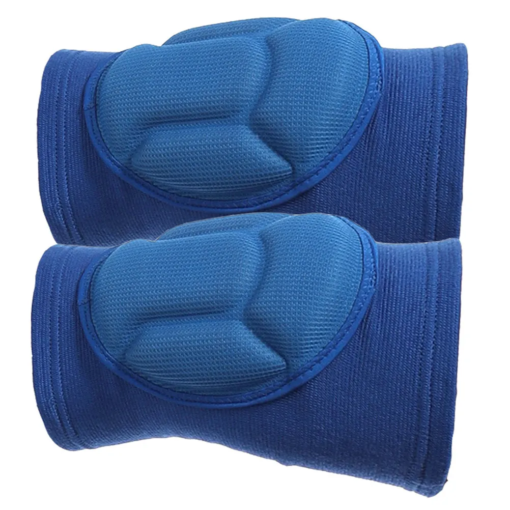1Pair Knee Protector Thick Sponge Knee Brace Support for Volleyball Basketball Running Dancing Sports Injury Relief Pads