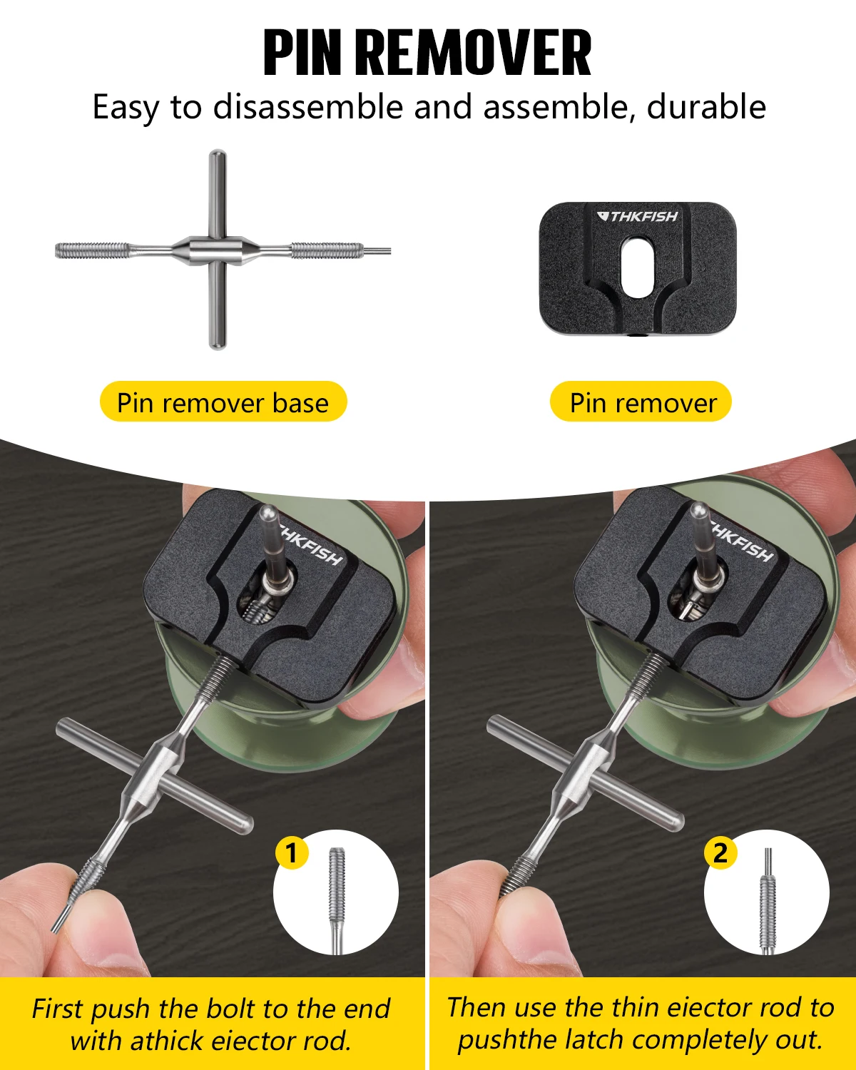 THKFISH Kit Reparación Carretes Pesca – Herramientas DIY - imagen 2