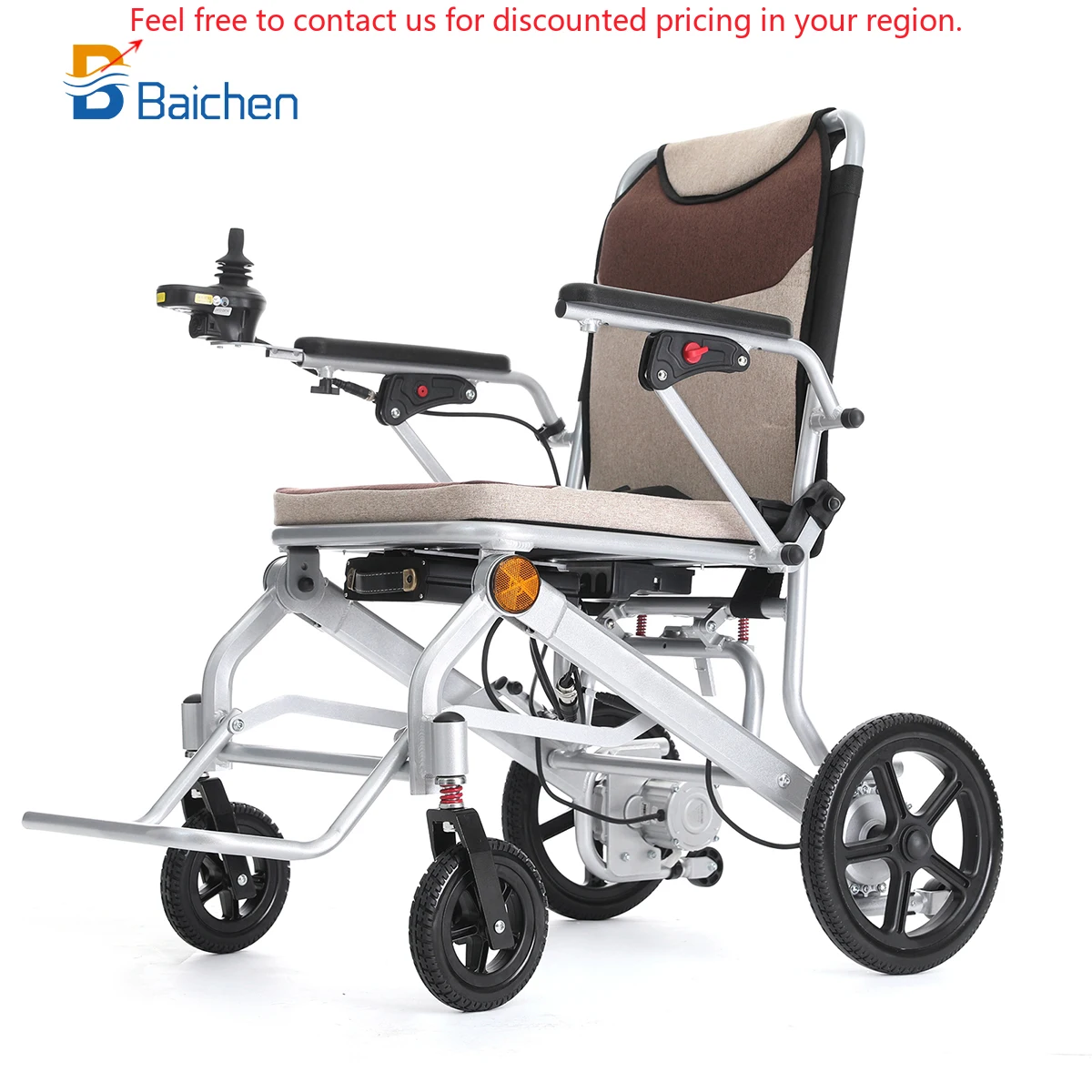 

2025 Easy Operation Power Wheel Chair Disabled Foldable Lightweight Electric Wheelchair With The Remote Control