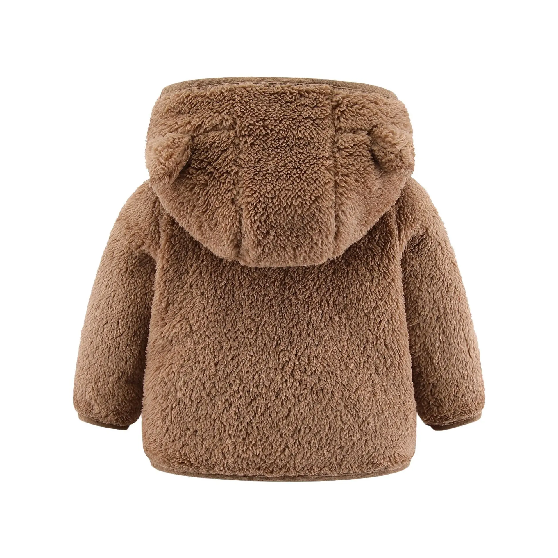 Frühling und Herbst Kinder Fleece Mantel Baby Bär Ohren Langarm Warme Jacke 0-3 Jahre Alte Kind Kleidung – Detail 10