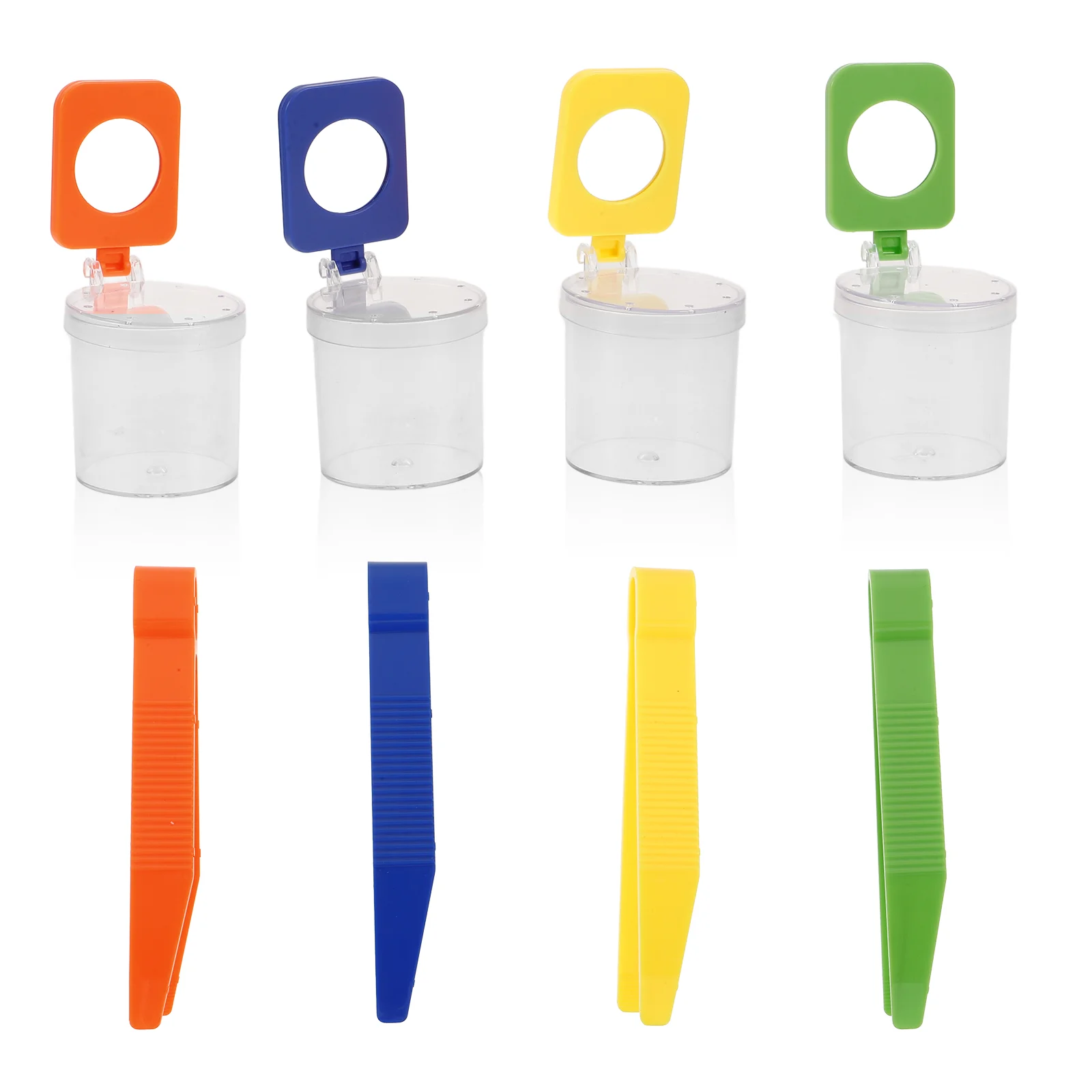4 Pcs Outdoor Adventure Tools Insect Magnifier Container Observation for Kids Plastic Magnifying Students Child