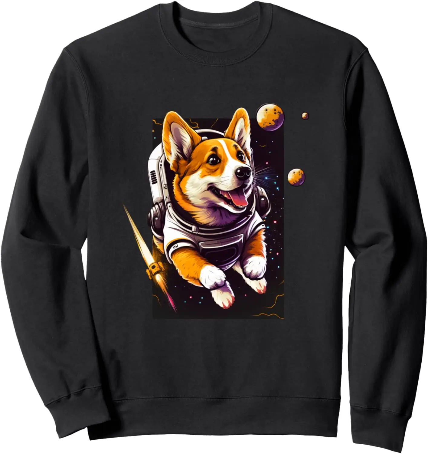 Lost Corgi Astronaut in Space Sweatshirt