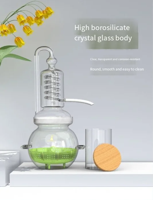 4L Household Small Essential Oil Distiller Perfume Hydrosol Distiller Essential Oil Extractor
