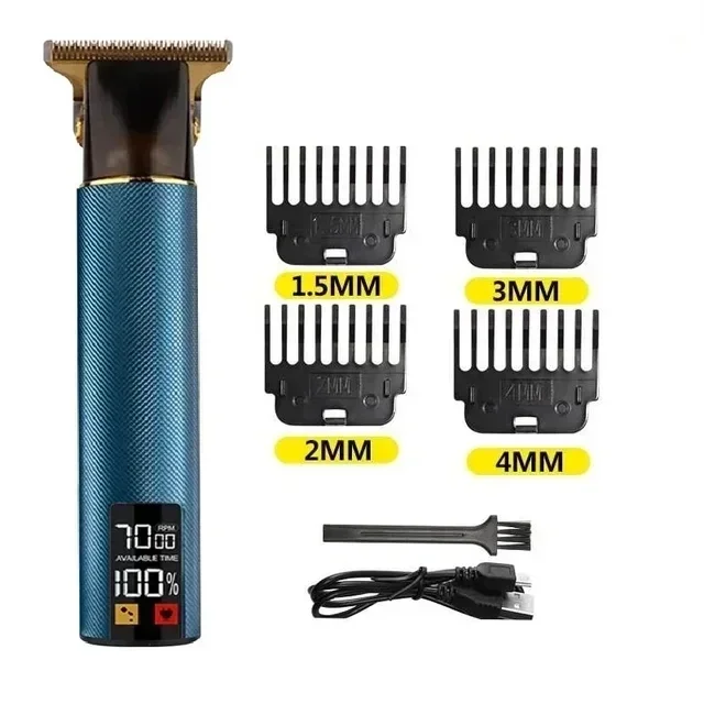 Professional Hair Trimmer Digital USB Rechargeable Hair Clipper for Men Haircut Hair Cutter Barber Machine Men Trimmer Shaver