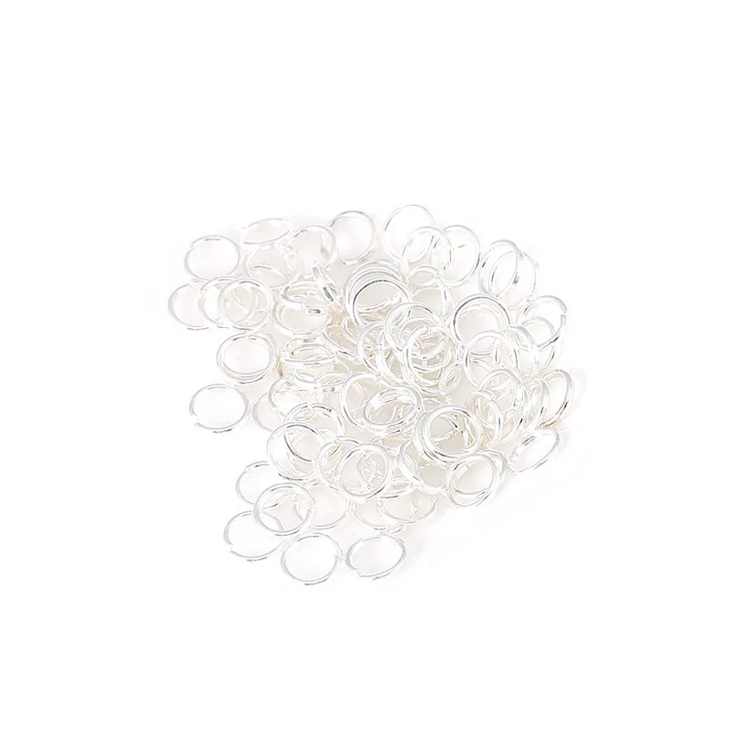 Viel/Packung geteilte Biegeringe aus 925er-Sterlingsilber, Verbinder für die Reparatur von DIY-Schmuckherstellungsartikeln, Armbändern und Halsketten – Detail 1