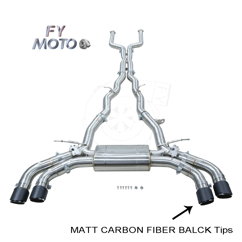 

For BMW G90 S68 2025+ Middle Pipe + Catback with Carbon Fiber Tips