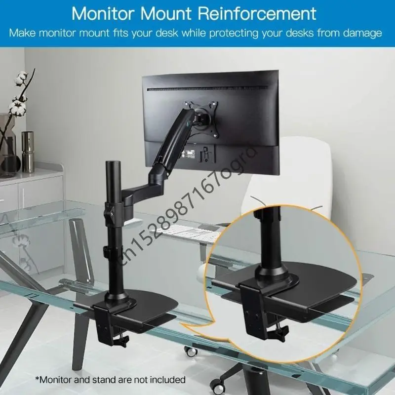 

Monitor Reinforcement Steel Mount Plate Fits Most Monitor Stand C Clamp Installation Anti-Slip Padding Bracket Support 634A
