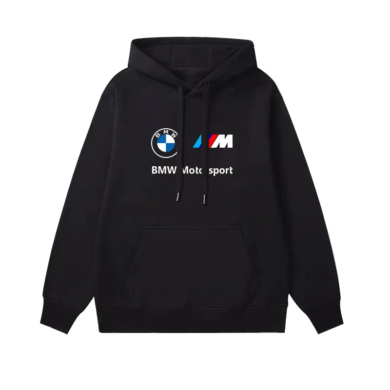 2025 Bahar BMW Marka Logosu Baskılı Hoodie Erkek Kadın Kazak Kış Kaliteli Pamuk Kazak Rahat Rahat Araba meraklıları Üst