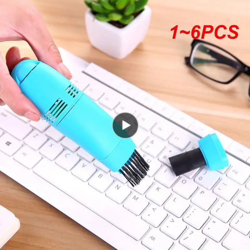 

1~6PCS Mini Vacuum Cleaner Keyboard Cleaning Brush Laptop Shell Cleaner Dust Brush Portable USB Handheld Vacuum Cleaner Cleaning