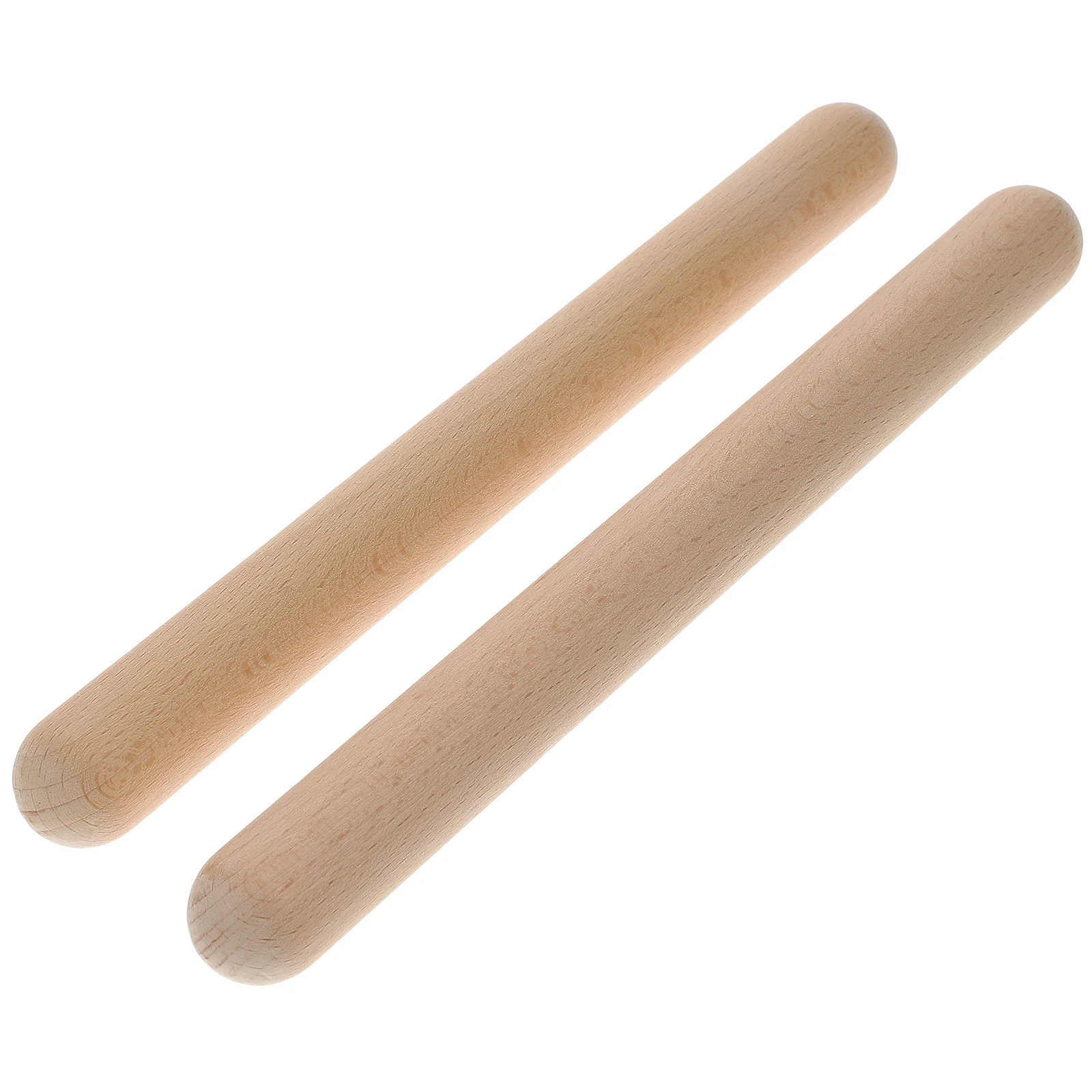 2 pcs Musical Sticks Kids Rhythm Instruments Wood Plain Edges Teaching Aids Percussion Toys Educational