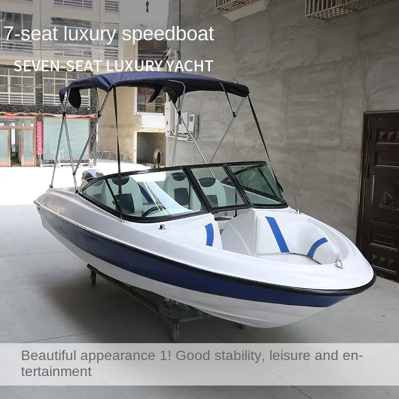 Venta caliente de fibra de vidrio, yate, camino, barco asiático, lancha rápida, turismo de ocio, pesca en el mar, barco de pesca