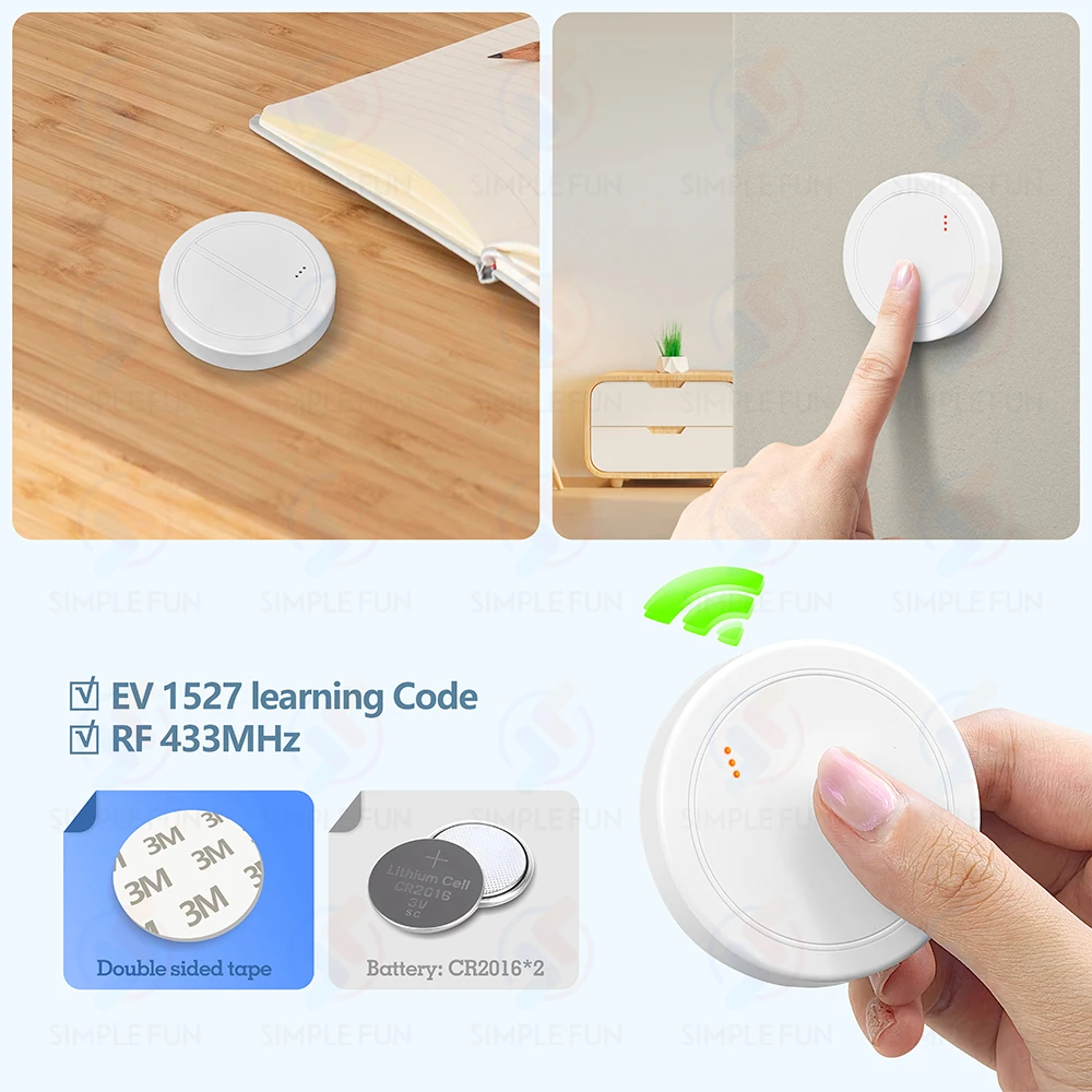 433Mhz Smart Plug Wireless Remote Control Socket 220V 110V EU FR 50m Control Range Power Outlet 15A for Light Fan Home Appliance