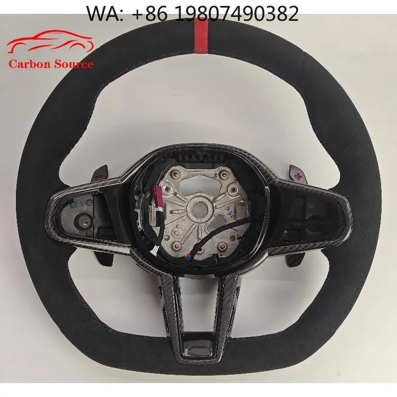 

2016-2022 Carbon Leather Steering Wheel Custom Sport For Compact Sport Auto Interior Upgrade