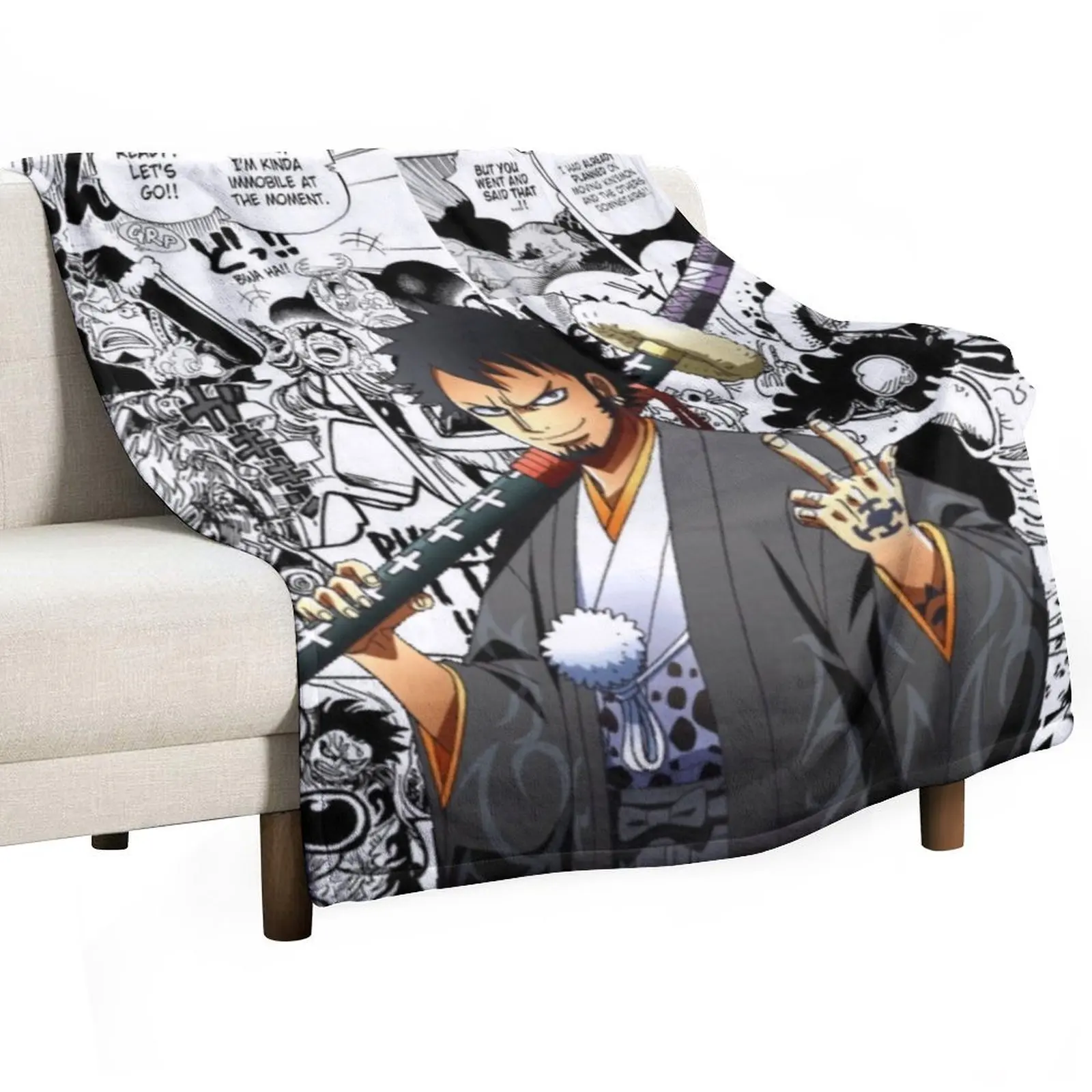 Trafalgar Law Throw Blanket For Decorative Sofa For Sofa Thin Thermal Nap Blankets