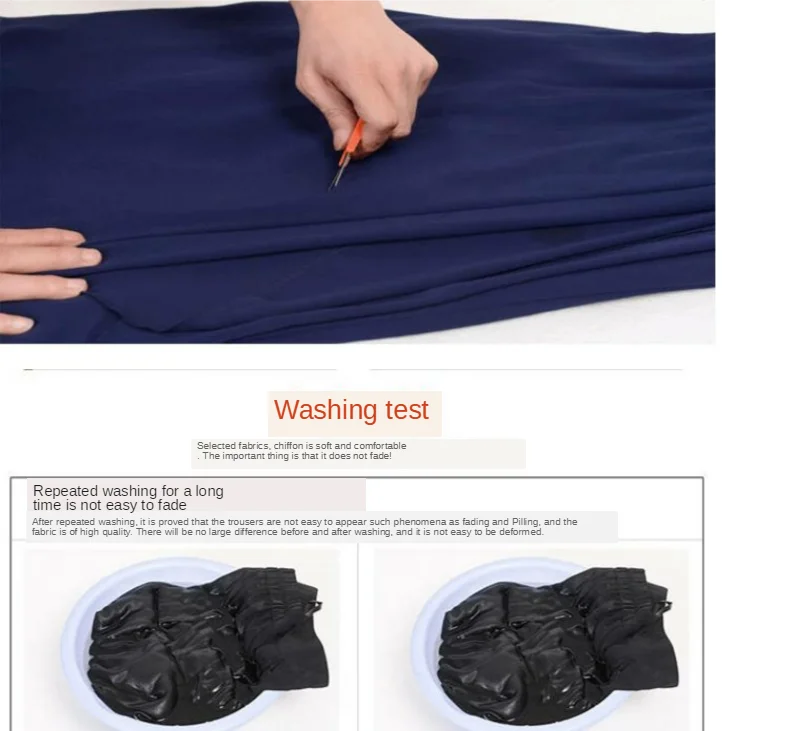 Elastic High Waist Slim Elegant Chiffon Capris Female Pants Skirts Women Summer Wide Leg Medium Long Leisure Loose Trousers