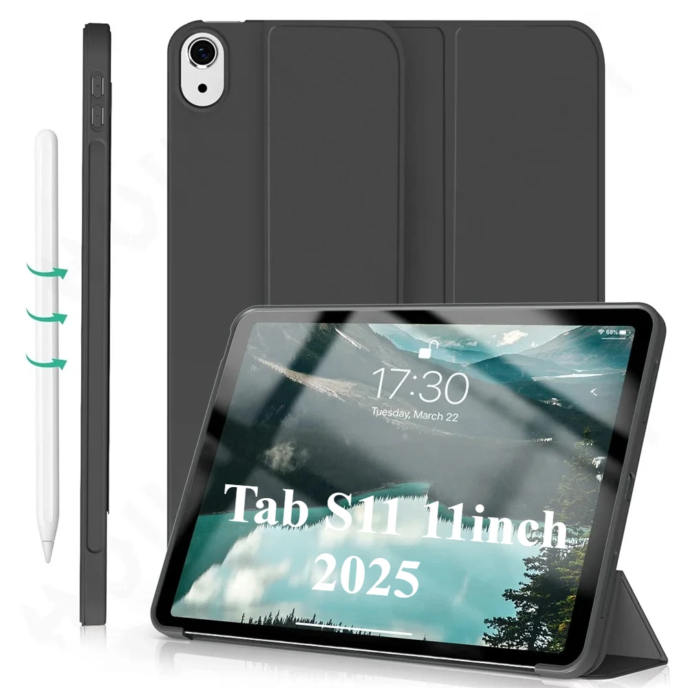 

For Samsung Galaxy Tab S11 Case 2025 11"SM-X730/SM-X736B Funda For Galaxy Tab A11 8.7"SM-X133/SM-X135 Folding Stand Tablet Cover