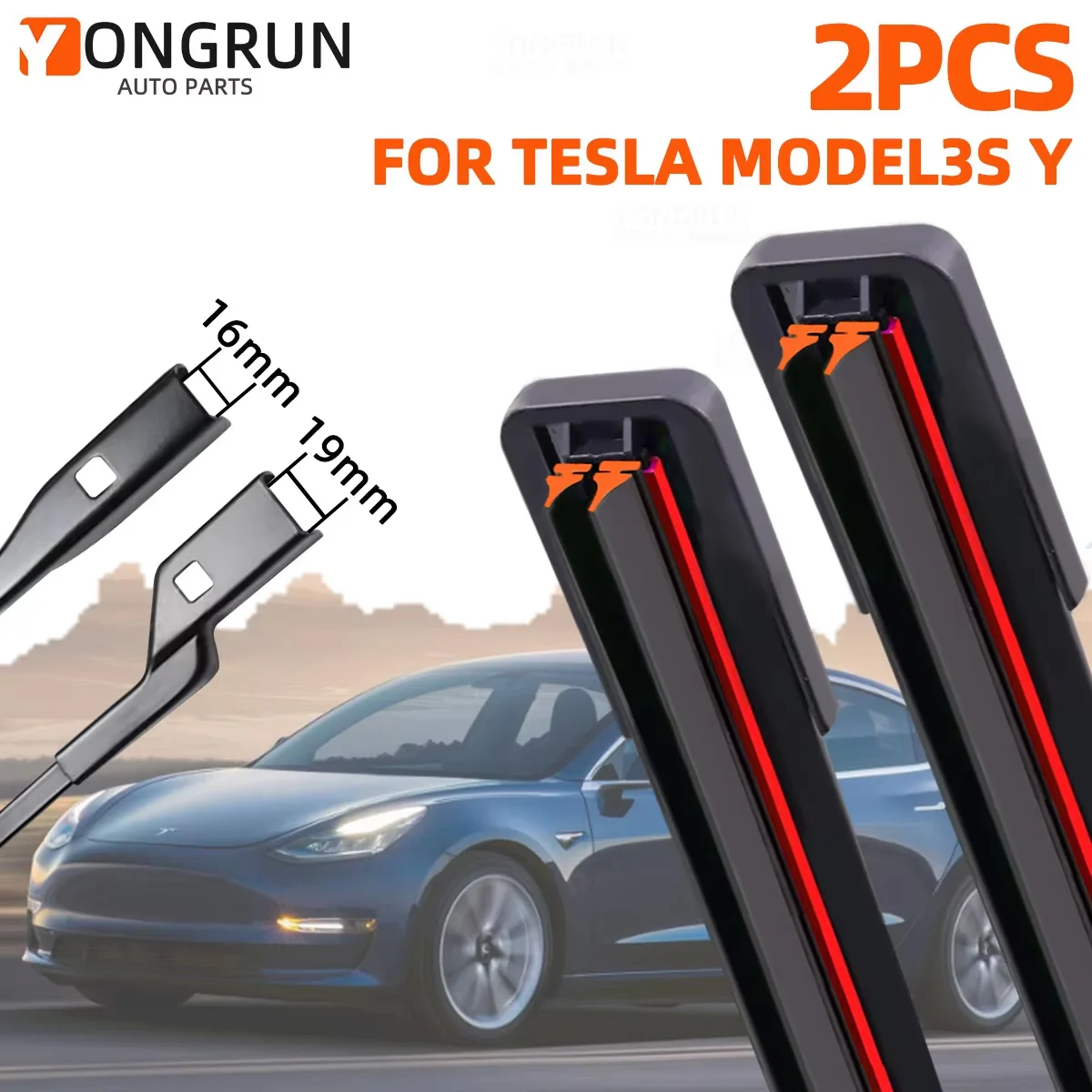 Wischerblatt Gummi Auto Windschutzscheibe Windschutzscheibe Zubehör Frontwischer für Tesla Model 3/Y/S
