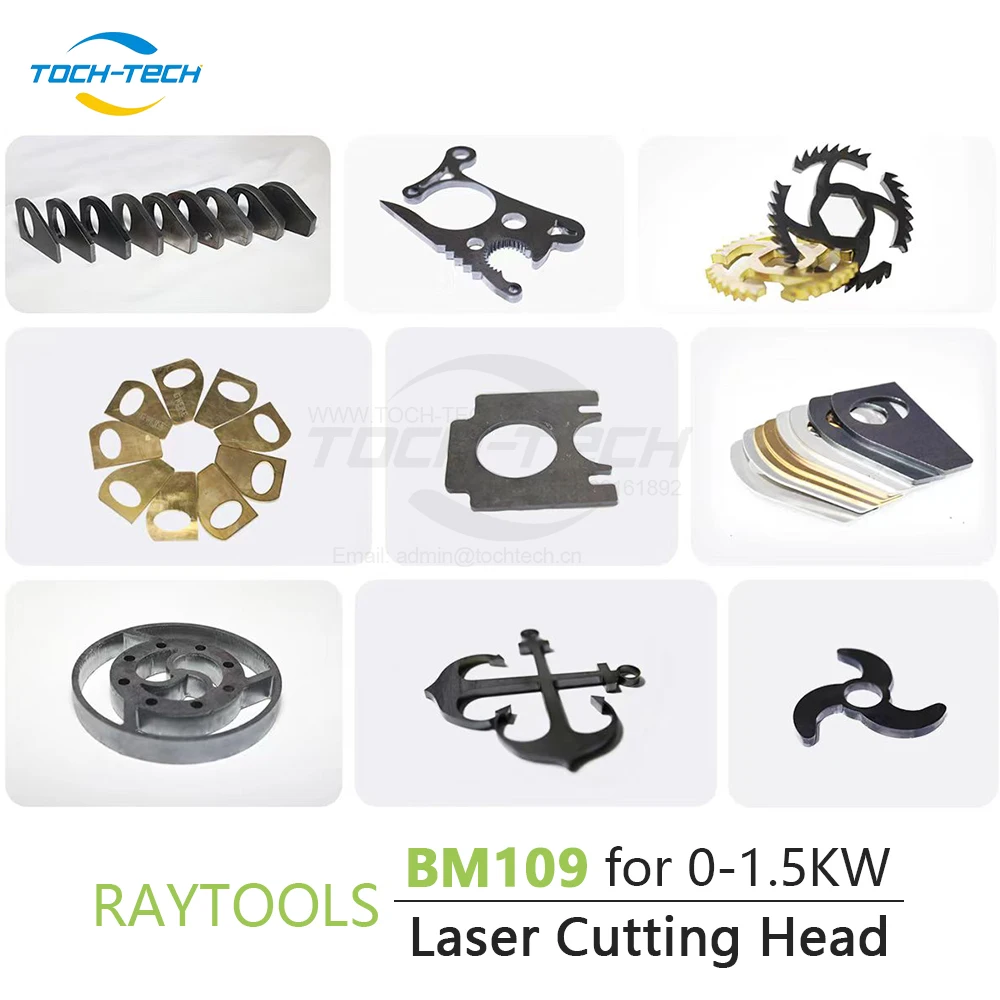 Raytools BM109 untuk kepala pemotong Laser serat daya rendah fokus otomatis lensa fokus BM109 untuk 0-1, 5kW QBH Metal F125/150/200mm