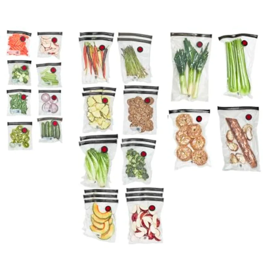

Fresh and Save 30-pc Assorted Sizes Vacuum Sealer Bags, Reusable Sous Vide Bags