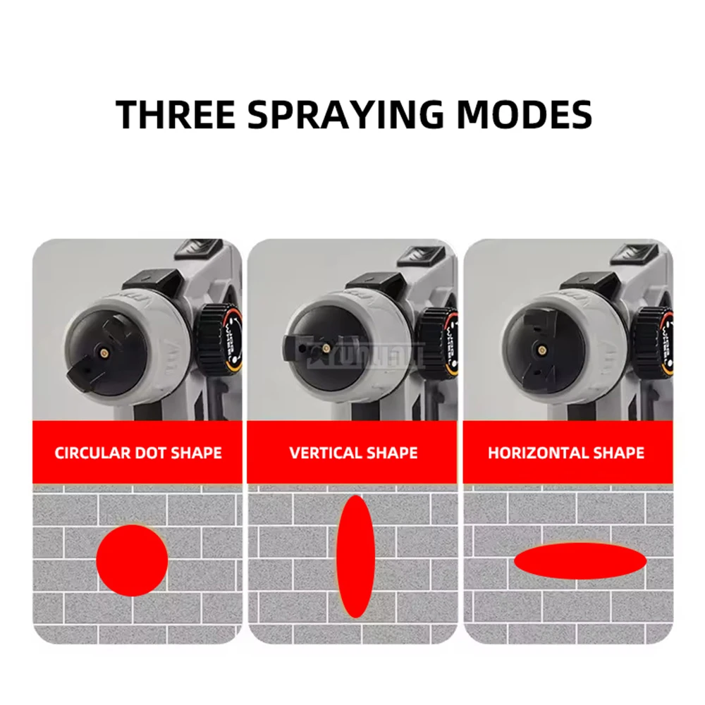 Paint Oil Gun With LED Lighting， Separate Disinfection Spray GunElectric Spray Paint Gun