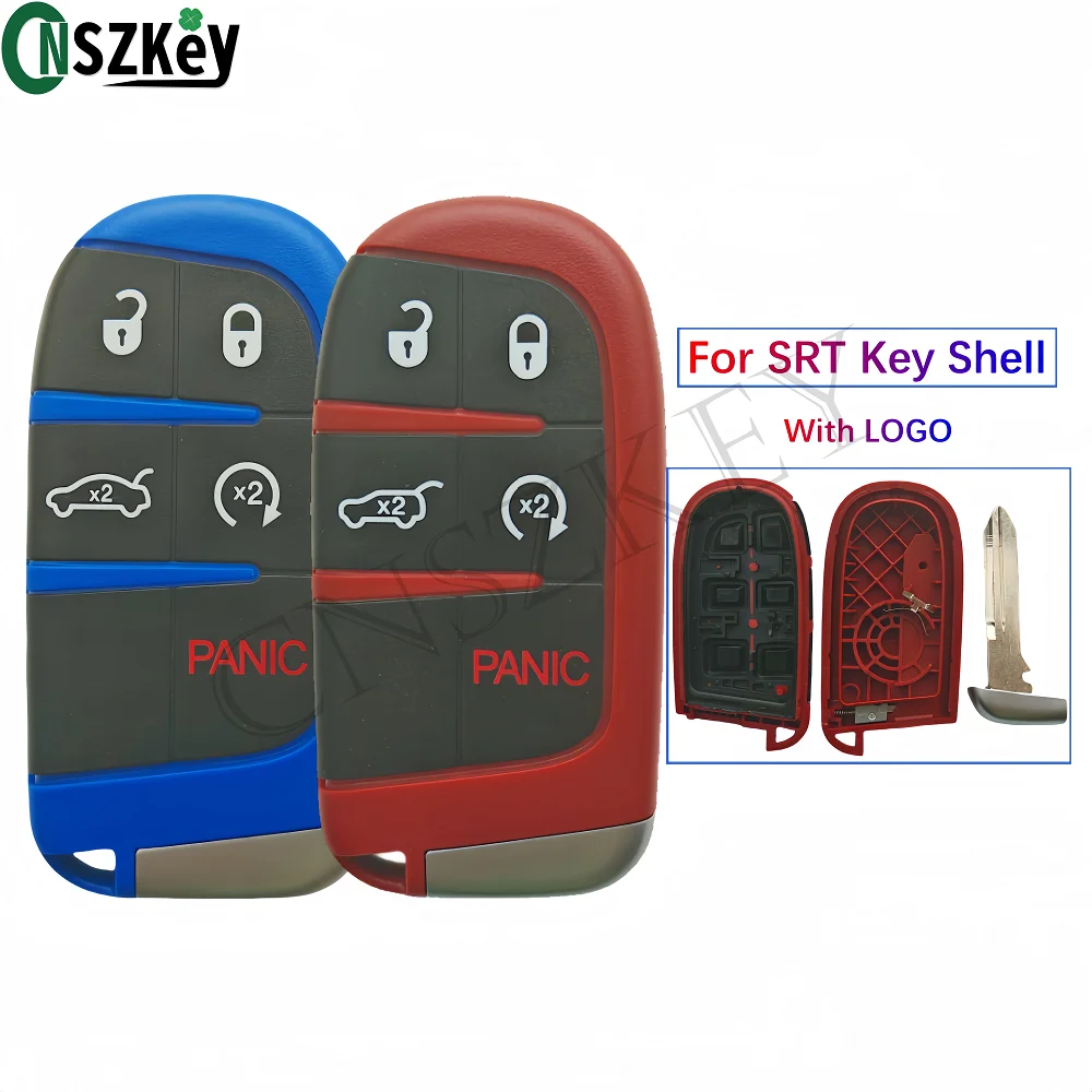 CNSZKEY Smart Remote Key Shell  For SRT Hellcat VIPER Redeye Widebody Trackhawk 392 HEMI Daytona Scat Pack Demon 170 With LOGO