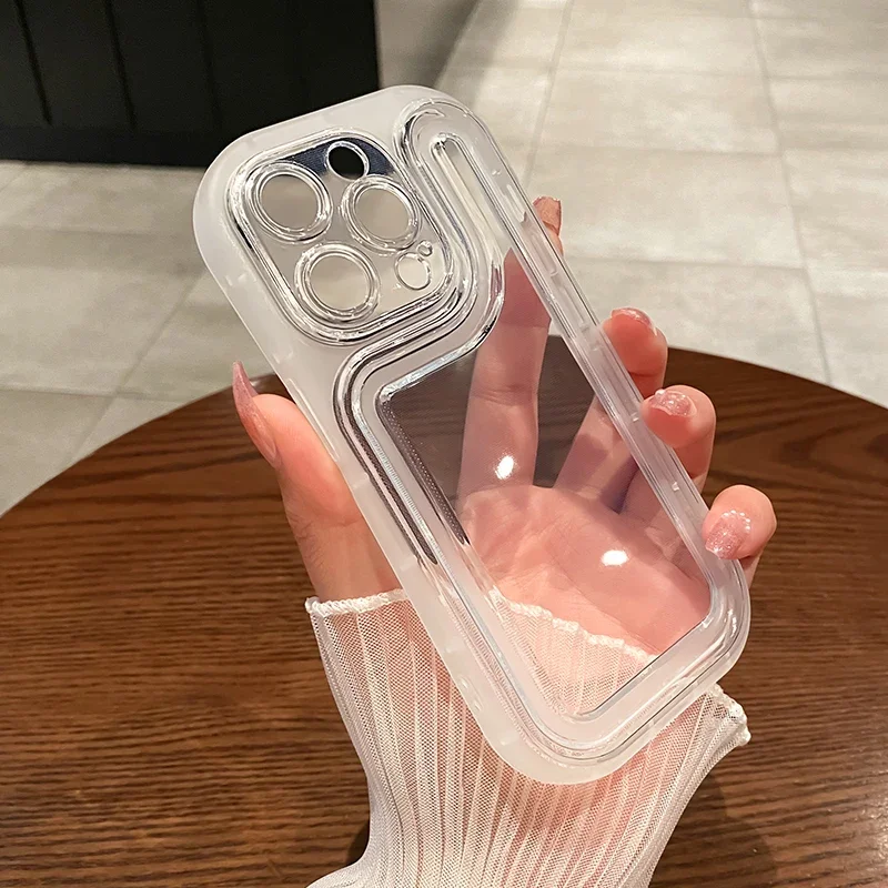 Luxury Shockproof Transparent Phone Case For iPhone 14 13 12 16 Pro Max 14Plus X 18ProMax Thick Soft Silicone Bumper Clear Cover view 6