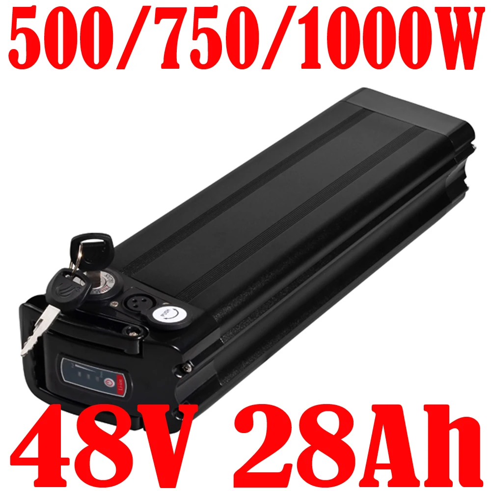 48V 18650 cell 48V 20Ah Silver Fish eBike Battery 48V 20Ah  25Ah Electric Bike Lithium Battery For 1000W 750W 500W Bafang Motor