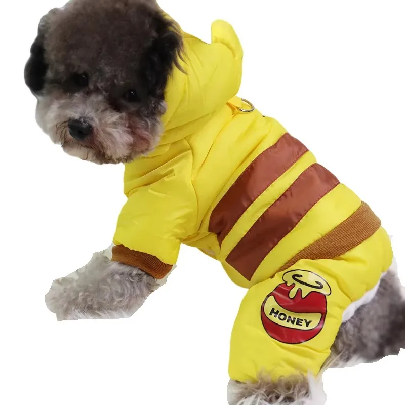

Thick Warm Pet Clothes Winter Dog Jumpsuit Hoody Coat Puppy Yorkie Pomeranian Poodle Bichon Schnauzer Dog Clothing Costume