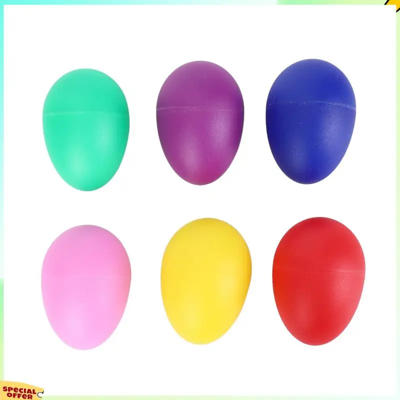 

TURE 72 Pieces Egg Shaker Set Easter Eggs Maracas Eggs Musical Eggs Plastic Eggs 6 Colors