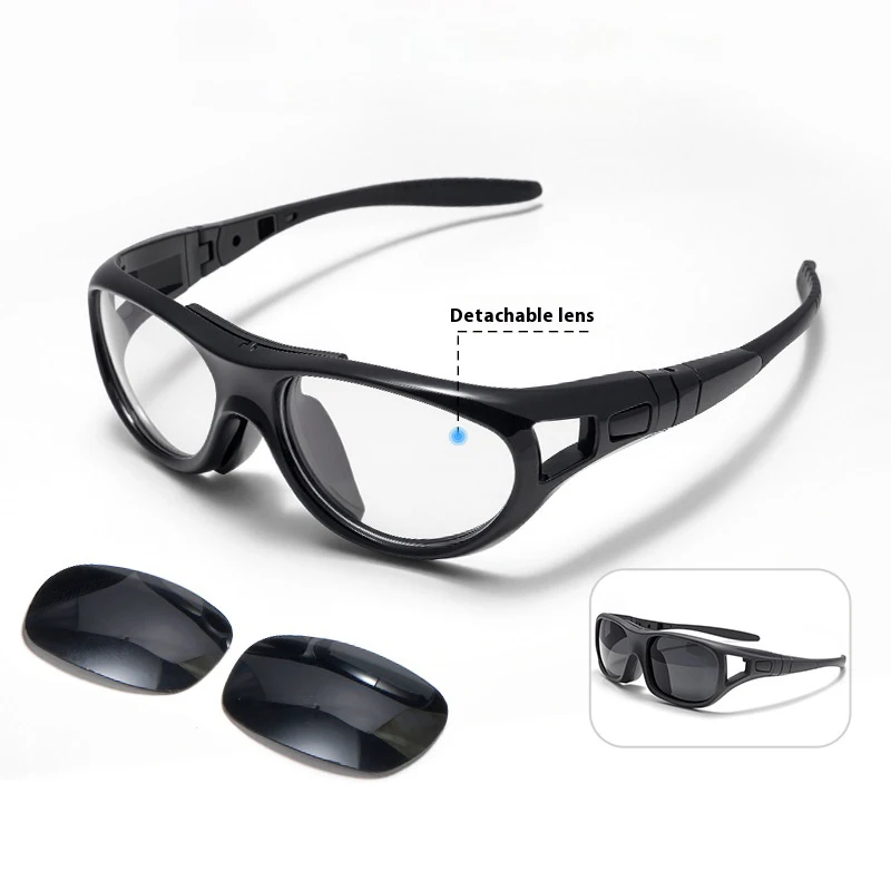 Basketball specific glasses, men's basketball protective glasses, detachable polarized dual-use sports glasses, football glasses