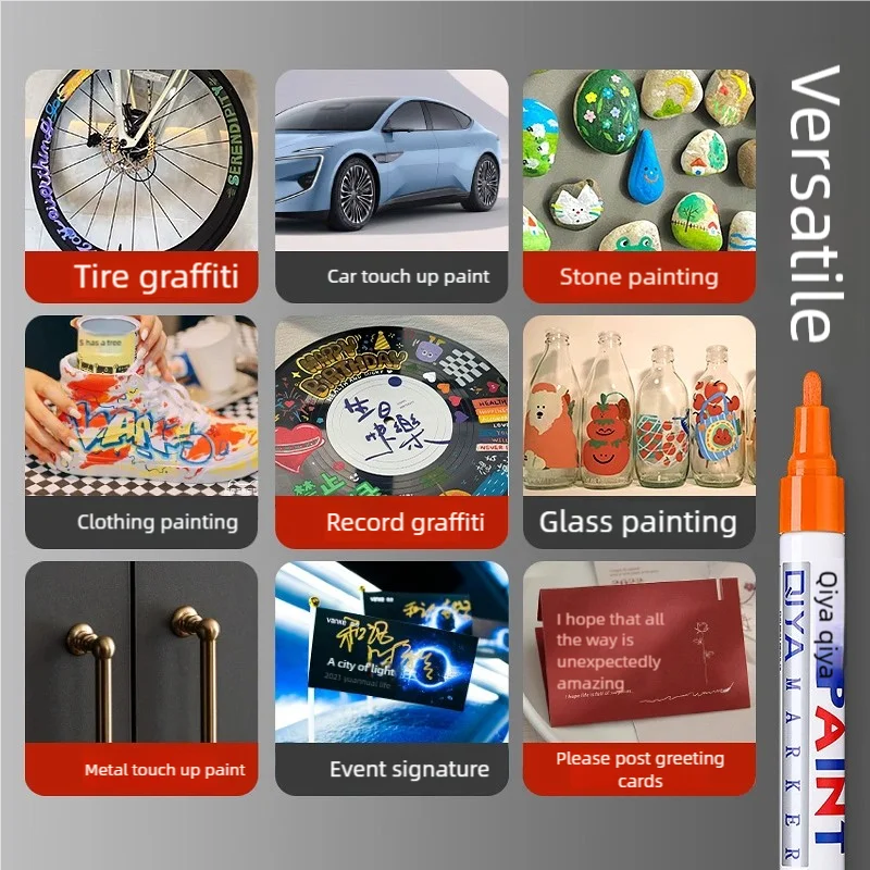 12 Colors QIYA Paint Pen Available RC Car Tire Paint Marker Drawing Pen Tool for Model Car Track For Axial SCX10