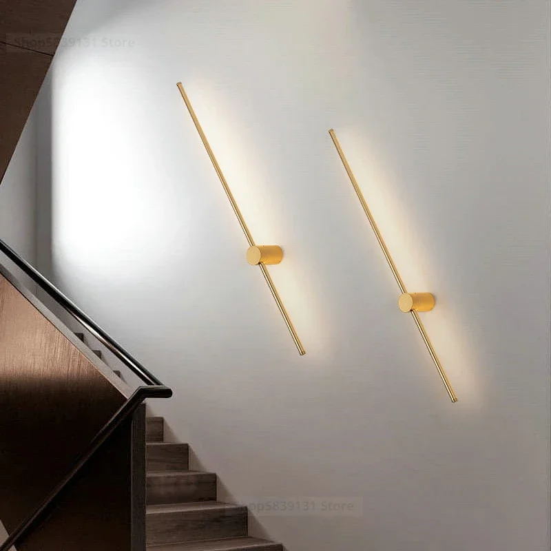 Nordic simples e moderno lâmpadas de parede led longo pendurado luzes da sala estar decoração sofá fundo da parede luz quarto lâmpada cabeceira