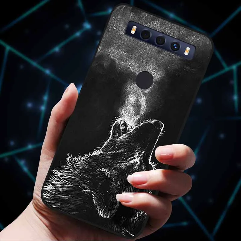 TCL 10 SE/10 L/10 Lite/10Pro Kılıfları 10 5G UW Karikatür Yumuşak TPU Silikon Aslan Kurt Telefon Kılıfı için TCL 10 5G UW Arka Kapak