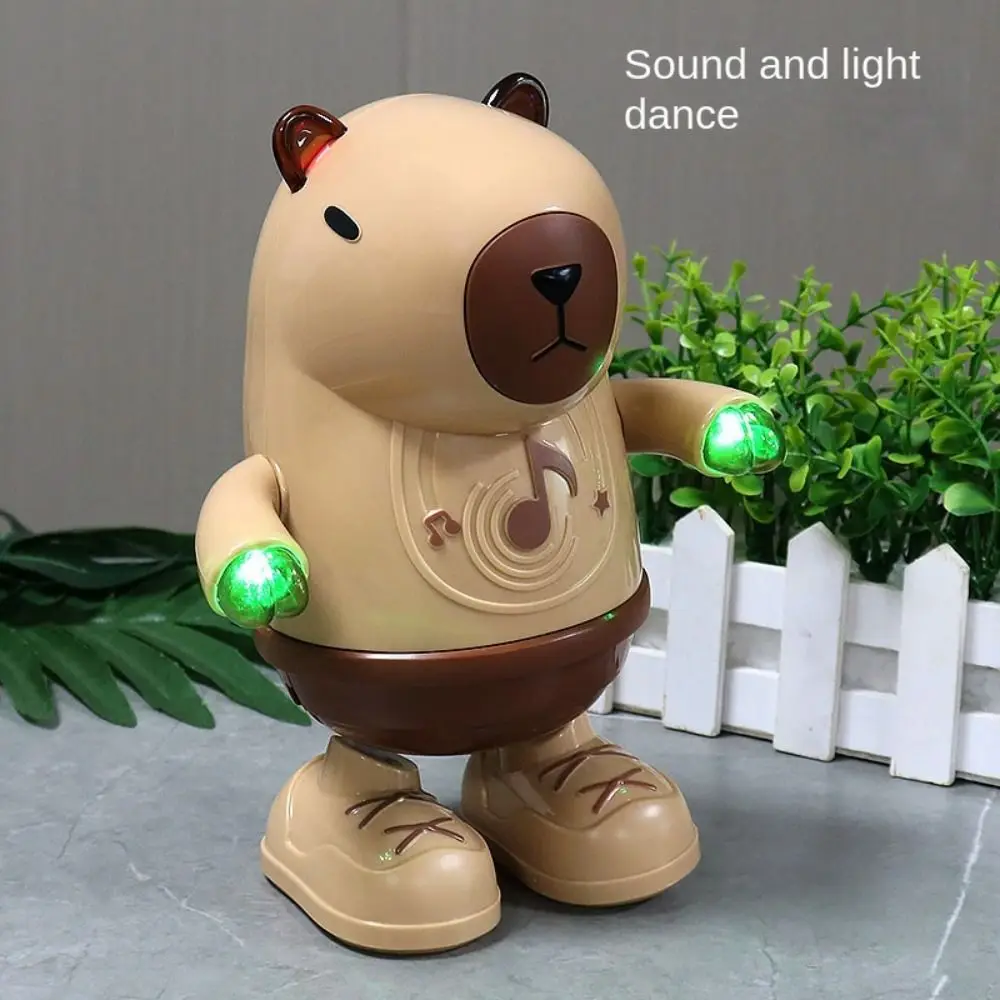 

Lights and Sounds Electric Dancing Capybala Toy Educational Cartoon Animal Capybala Electronic Toy Pet Interactive Funny