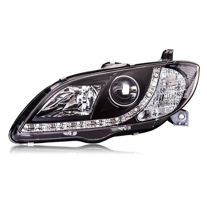 المصباح لمازدا 3 Mazda3 2006-2012 المصابيح الأمامية ترقية LED DRL الإسقاط بدوره إشارة الجبهة مصباح اكسسوارات السيارات #5