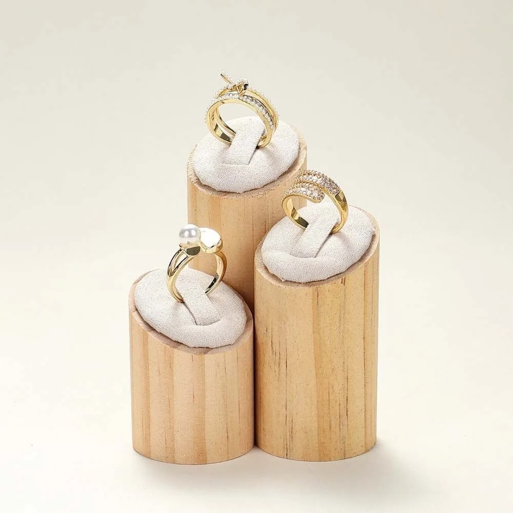 3Pcs/set Fashion Vintage Ring Jewelry Display Rack Elegant Premium Desktop Storage Rack Ornaments Decoration Ring Holder Dresser
