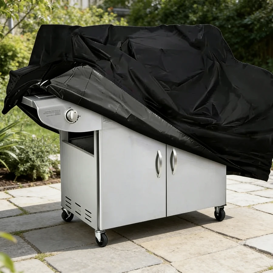 Tissu imperméable d'extérieur, anti-poussière, épais, Durable, protection solaire, taille universelle, pour poêle de Barbecue en PVC