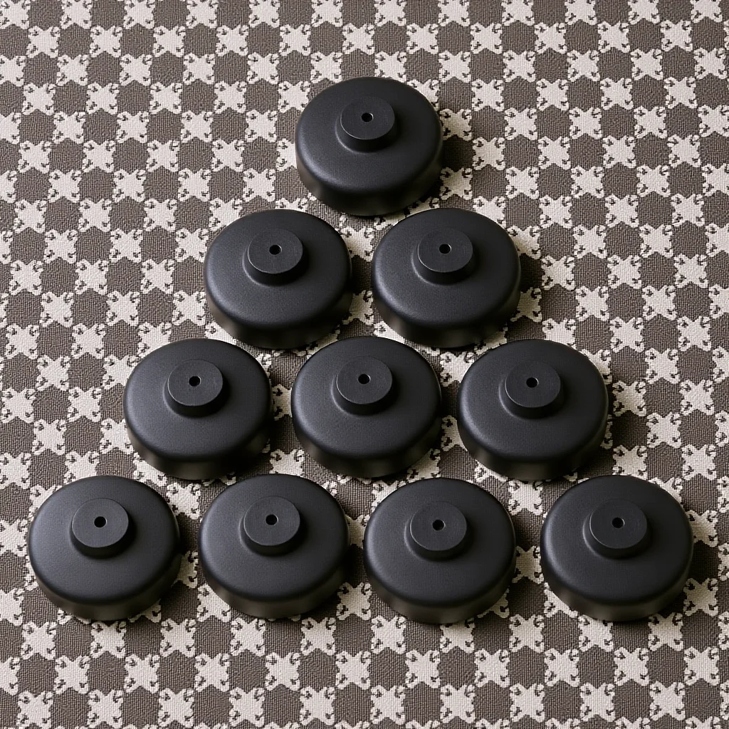 

10Pcs Silica Gel Oxygen Pump Membrane Replacement Parts Aquarium Air Pump Accessories Fish Tank 2.5cm Diameter 3.5cm Outer Black